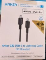 ⁦كابل Anker 322 \ USB-C to Lightning⁩ - الصورة ⁦2⁩