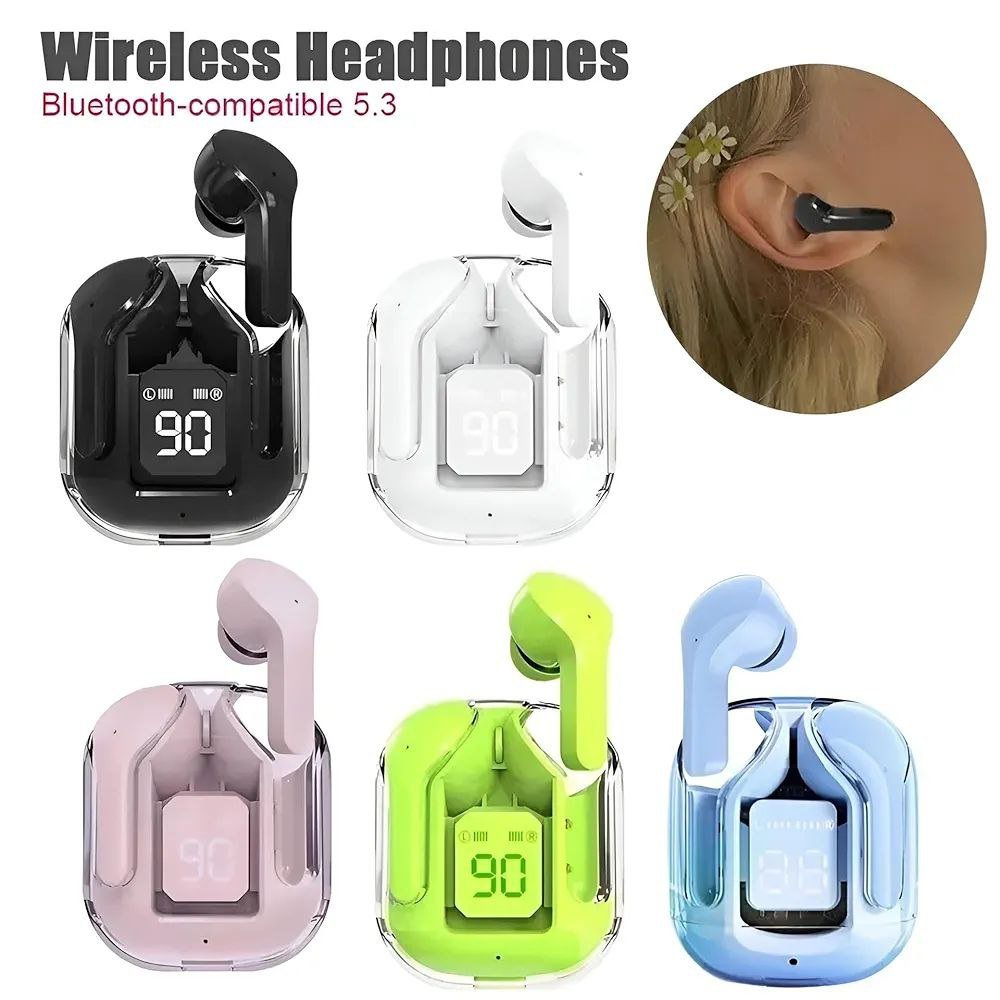 photo_2025-10-11_23-10-26 ايربود شفاف ملون لاسلكي - الصورة 1