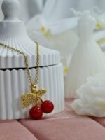 ⁦قلادة كرز زاركون⁩ - الصورة ⁦4⁩