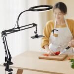 ⁦ستاند مكتبي مع رنك لايت وذراع طويلة⁩ - الصورة ⁦3⁩