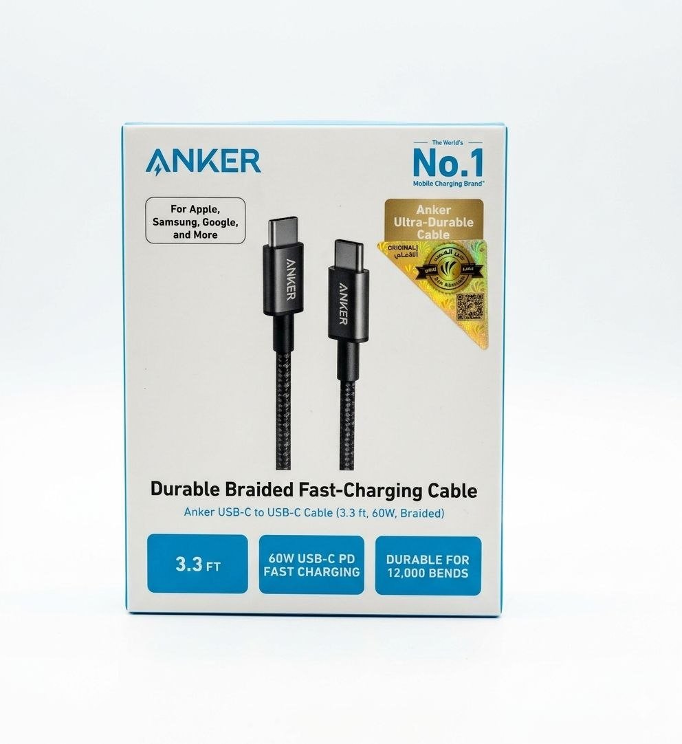 photo_2026-03-20_21-52-41 كيبل تايب سي تايب سي من انكر 60 واط - الصورة 1